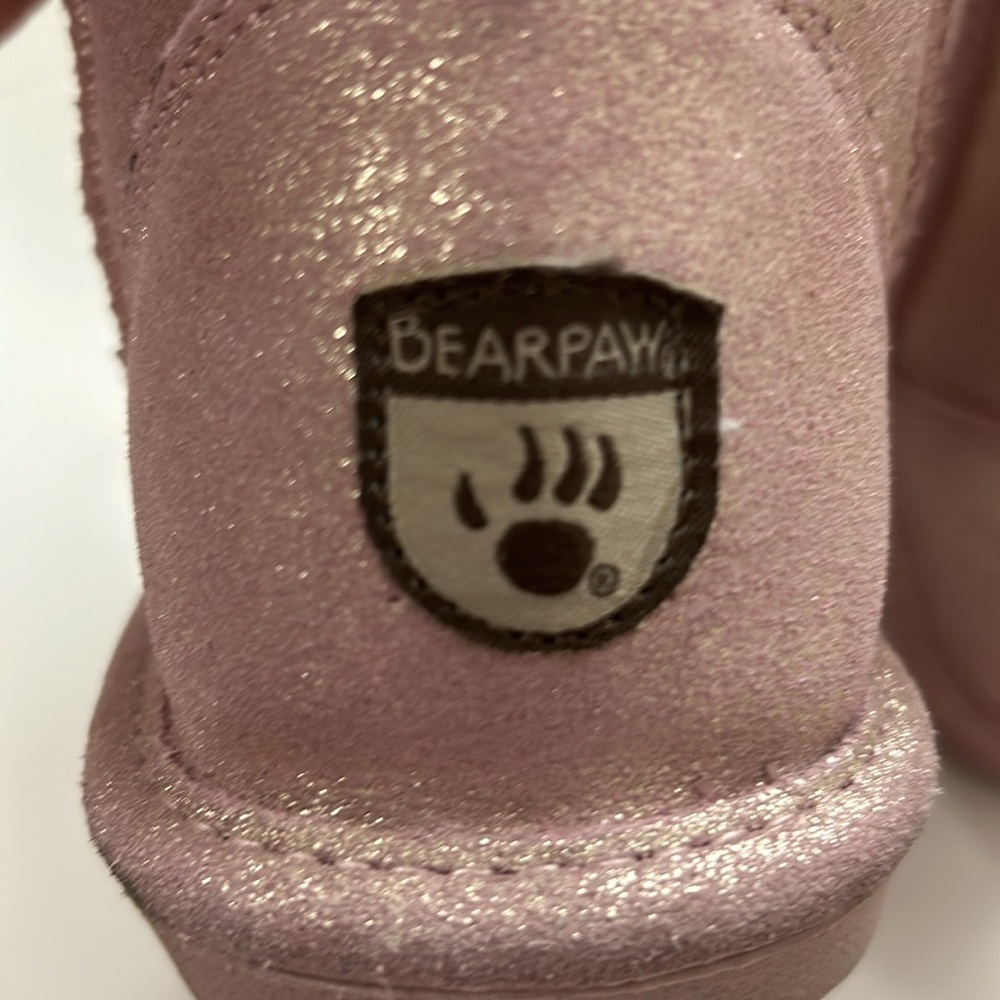 Glittery Pink Bearpaw Boots - Picture 5 of 9